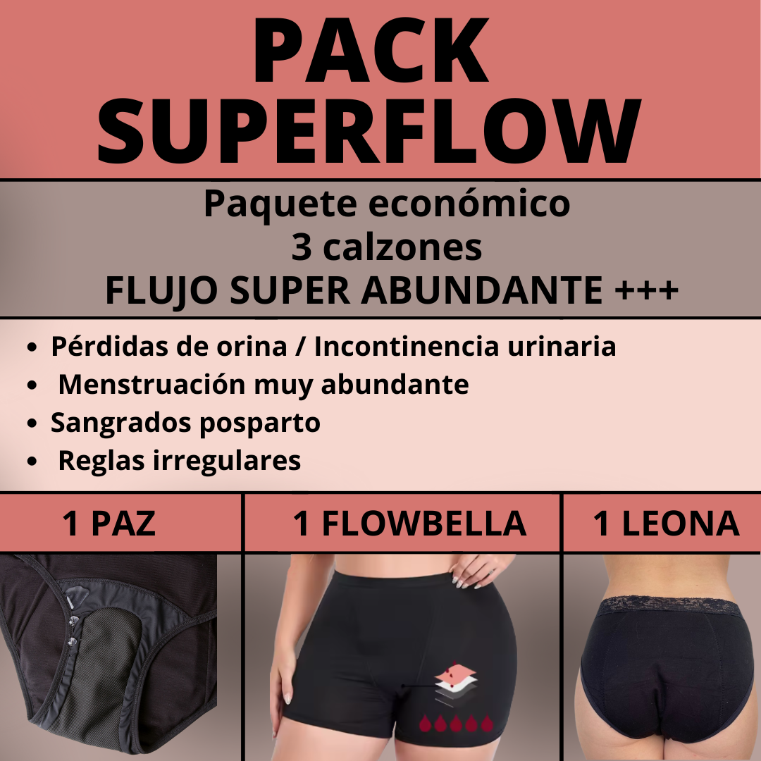 PACK SUPER FLOW- Flujo Super Abundante +++