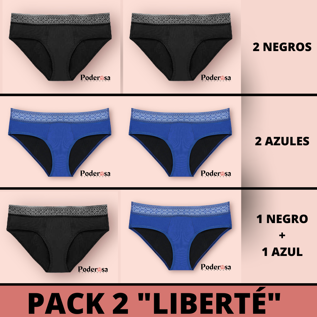 PACK 2 LIBERTÉ - Flujo moderado abundante